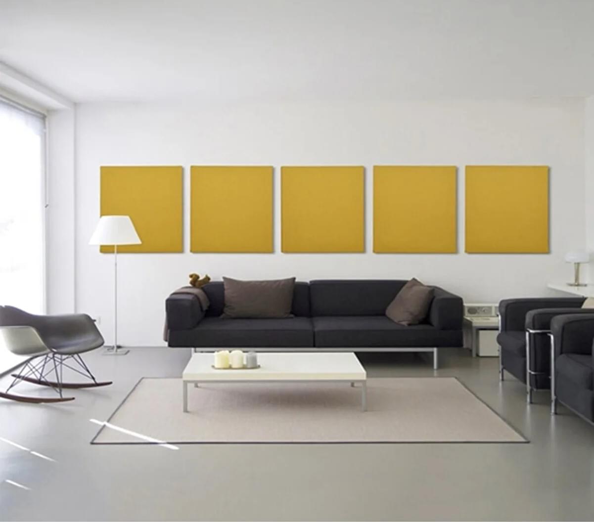 5 Adet 60×60 Akustik Kumaş Kaplı Duvar Panelleri (1)